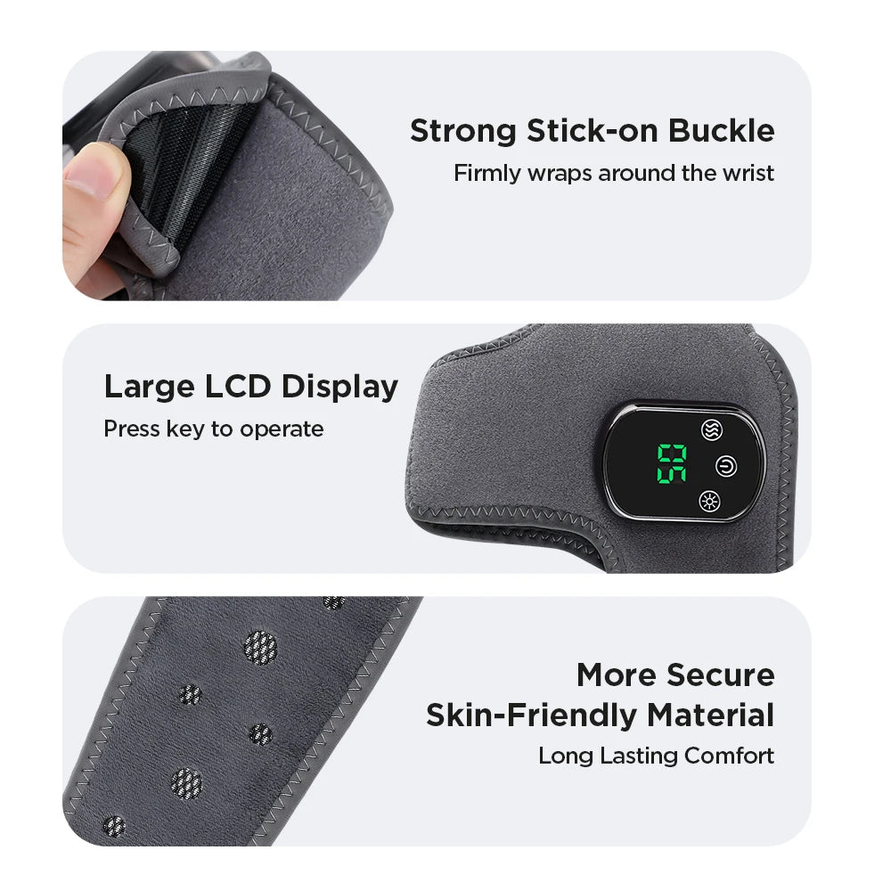 PASTSKY Electric Foot Massager With Heat Vibration Ankle Support