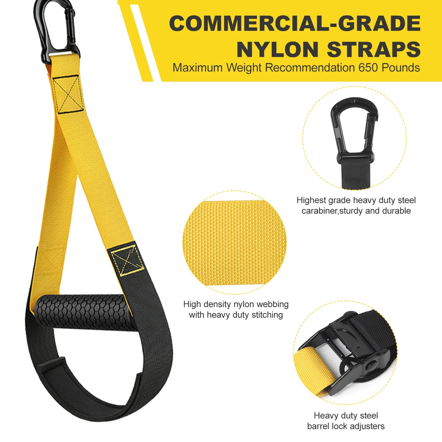 YFaz Suspension Resistance Training Kit With Adjustable Door Straps