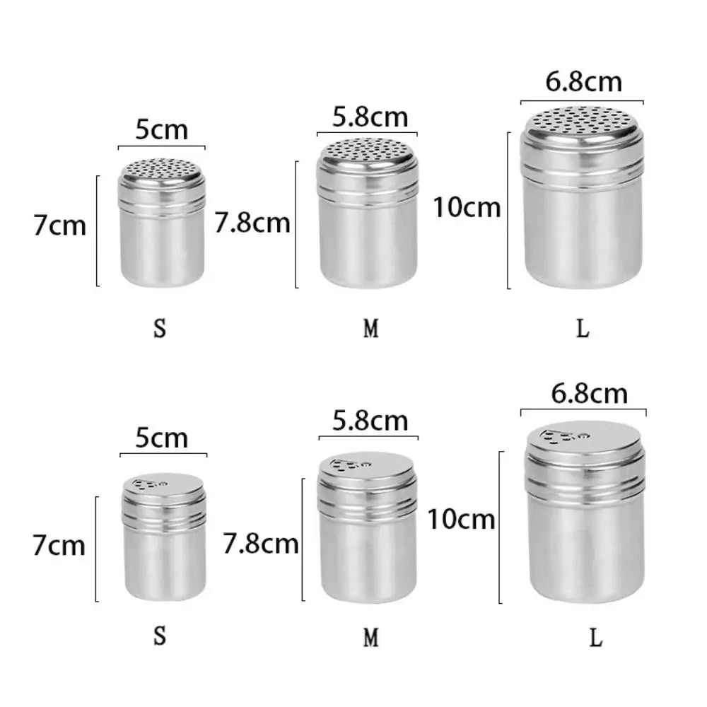 Stainless Steel Rotating Spice Jar Pepper Shaker Kitchen Storage