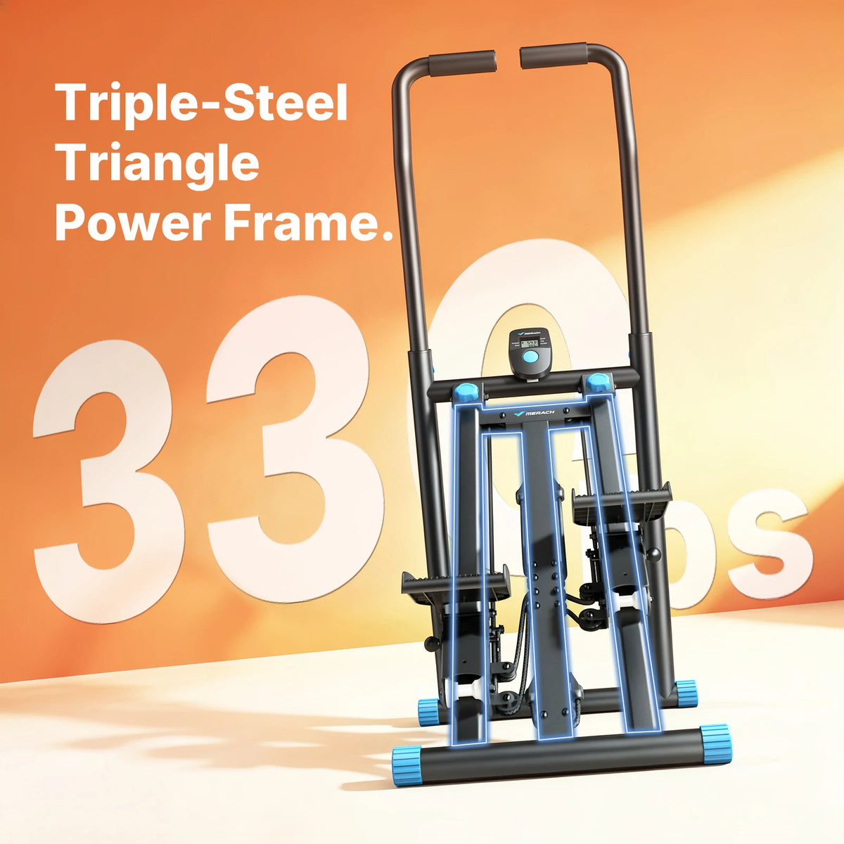 Merach Foldable Indoor Stair Stepper With Adjustable Resistance