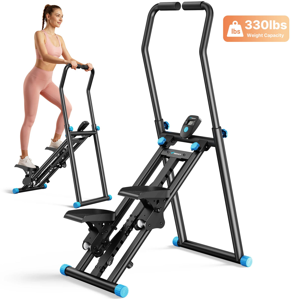 Merach Foldable Indoor Stair Stepper With Adjustable Resistance