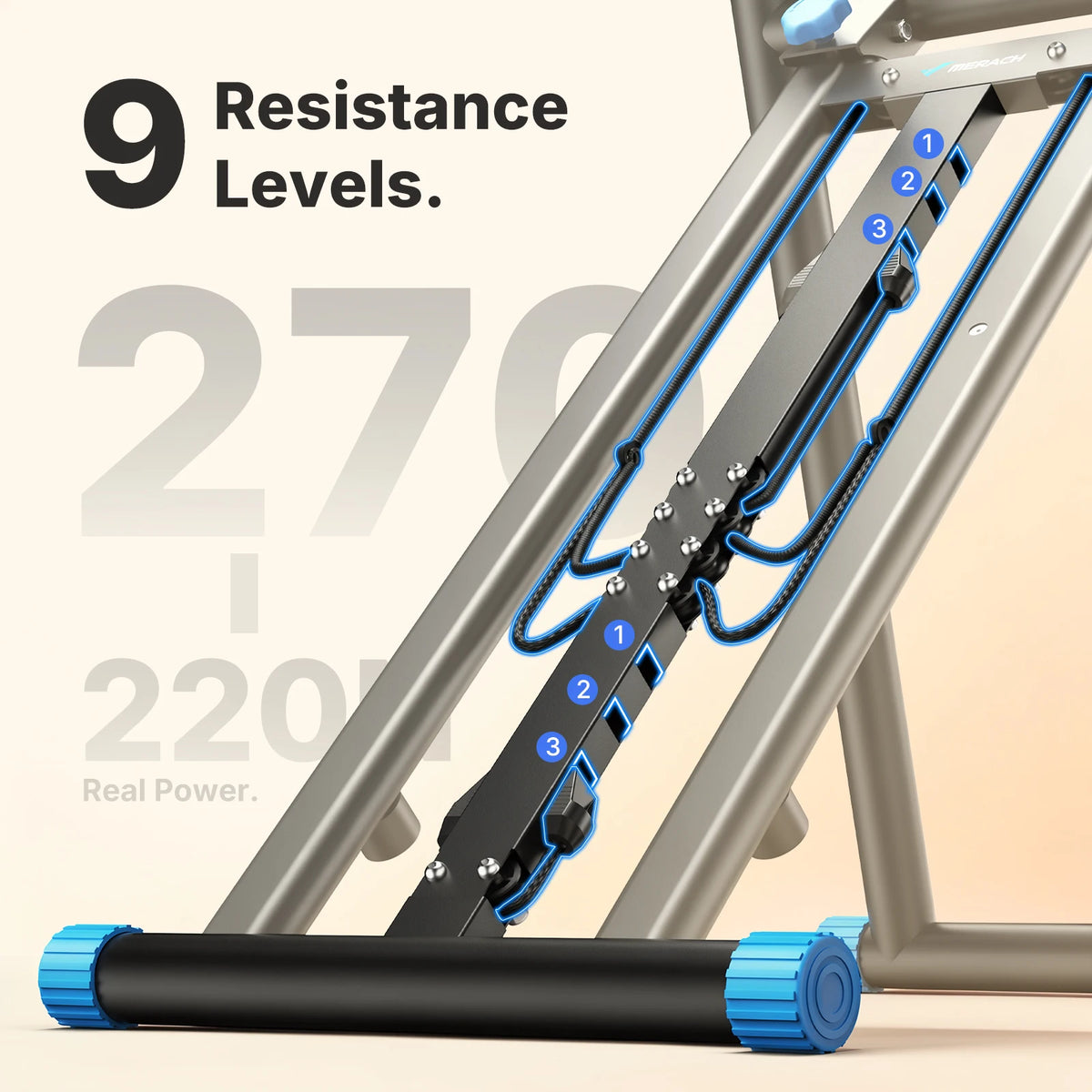 Merach Foldable Indoor Stair Stepper With Adjustable Resistance