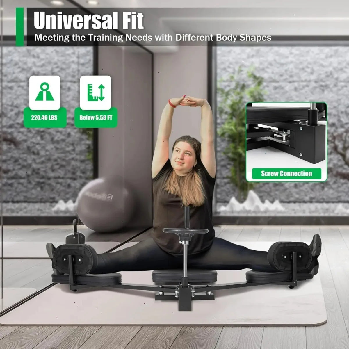Adjustable Horizontal Splits Stretching Trainer For Home Leg Flexibility