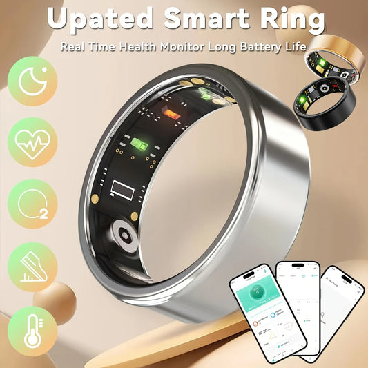 Odelettevcy Smart Ring Fitness Tracker With Health And Sleep Monitoring