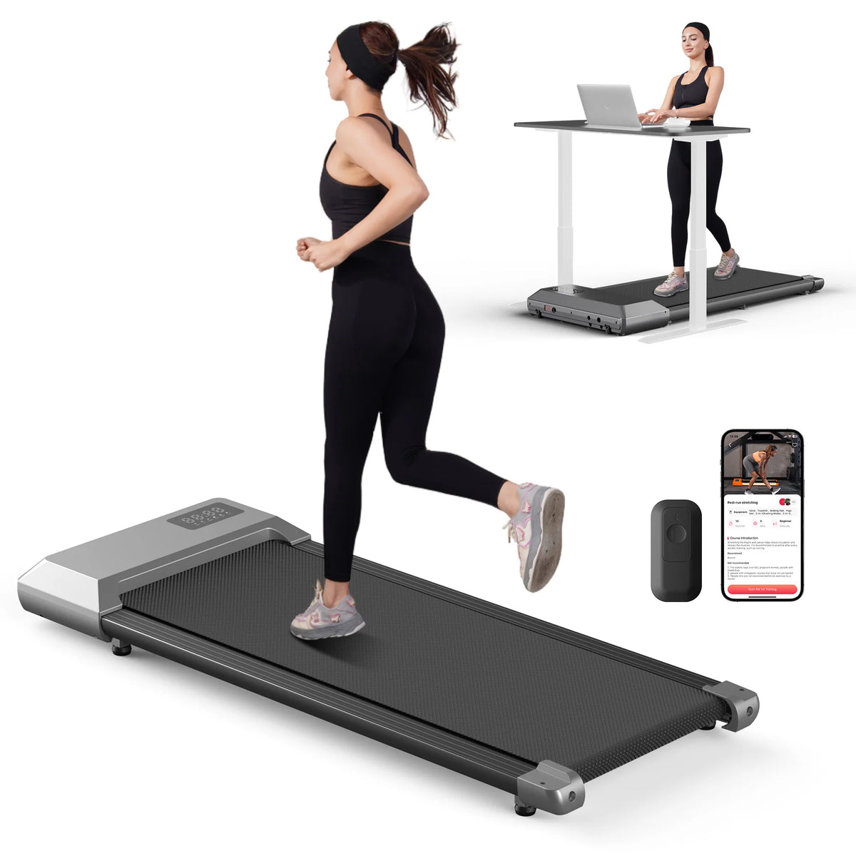 Superun Bluetooth Treadmill Walking Pad App Control Wireless Heart Rate