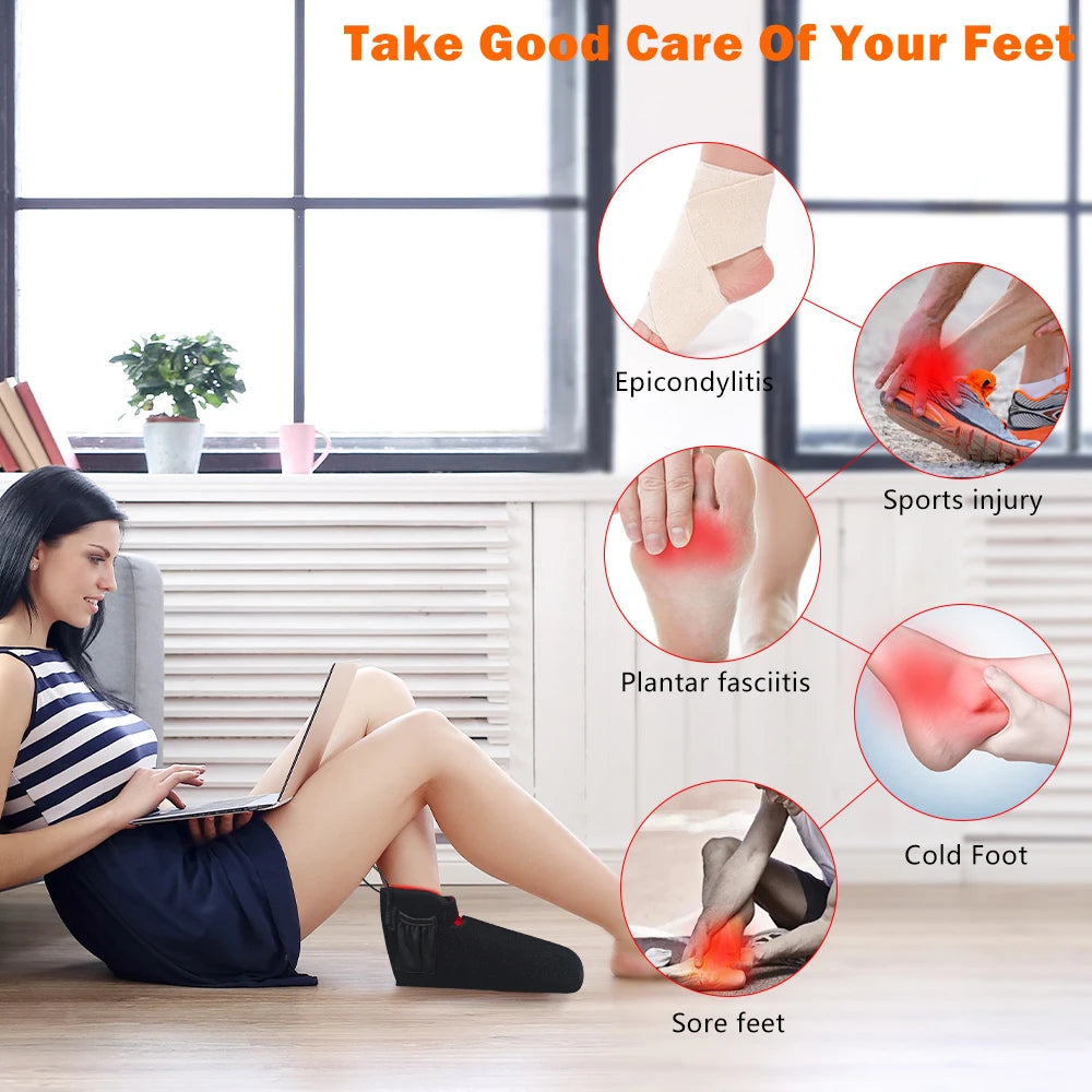 Zongkung Red Light Therapy Foot Wrap With Adjustable Timer