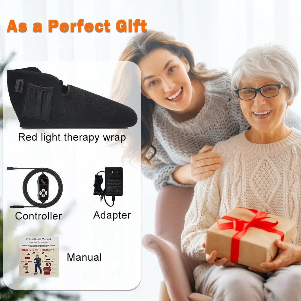 Zongkung Red Light Therapy Foot Wrap With Adjustable Timer