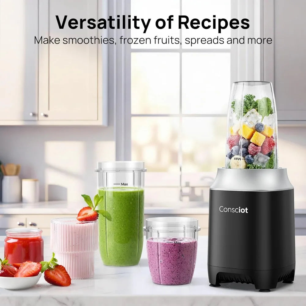 11 Piece Personal Blender With Bpa Free Cups For Smoothies