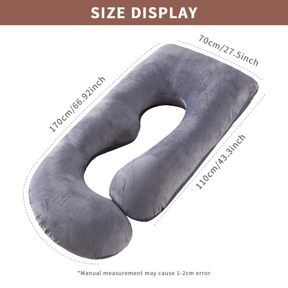 G Shaped Full Body Maternity Pillow With Memory Foam Support