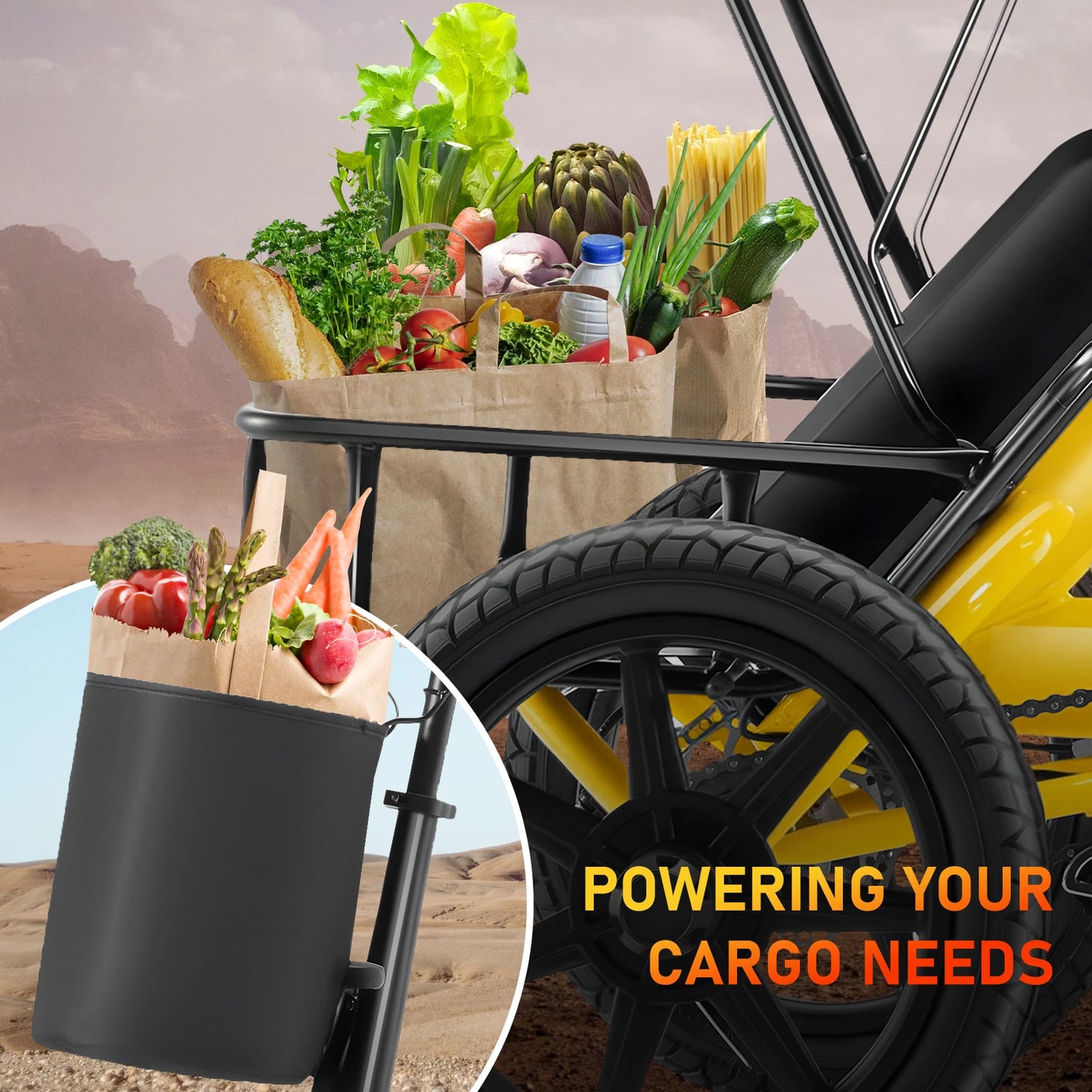 Peak 500W Brushless Folding Electric Trike With 480Wh Removable Battery