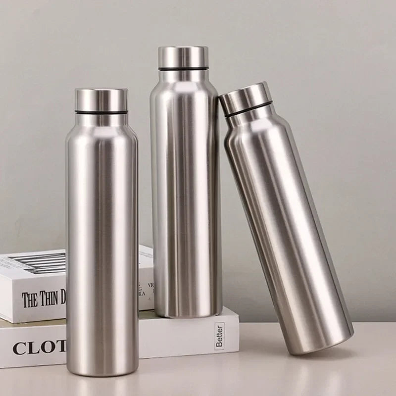 Stainless Steel Sport Water Bottle Rugged Flask For Camping
