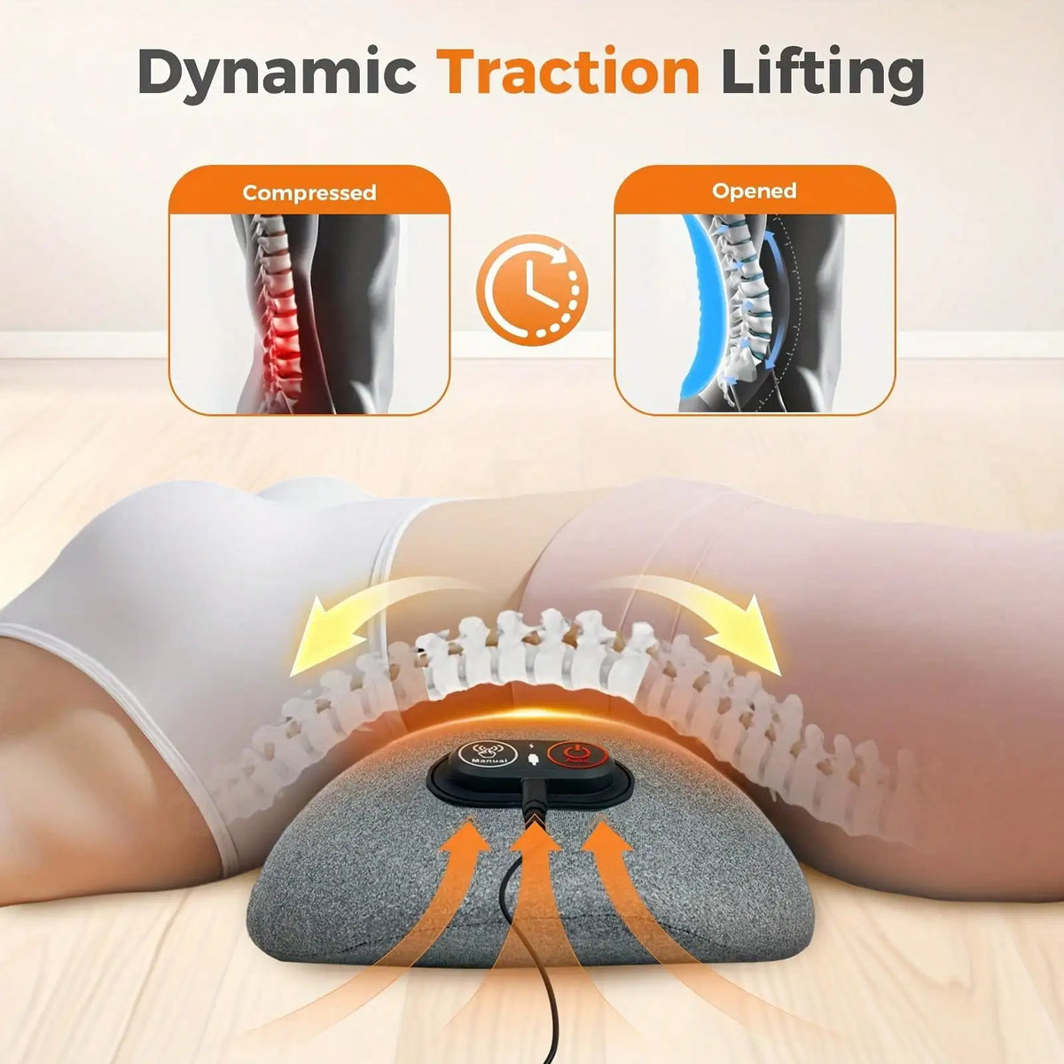 Heated Back Neck Massager With Vibration And Air Compression