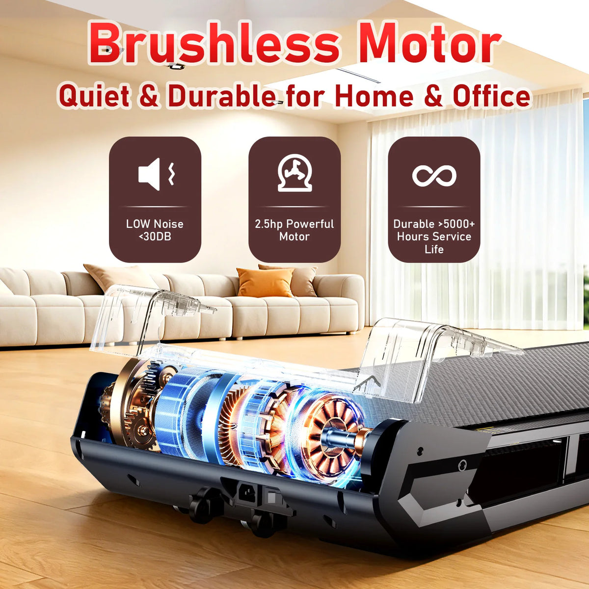 Akluer Vibration Walking Pad With Brushless Motor And Remote Control