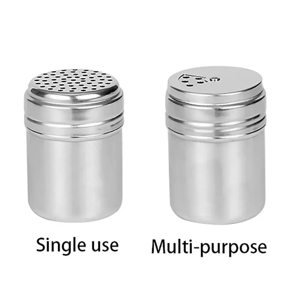 Stainless Steel Rotating Spice Jar Pepper Shaker Kitchen Storage