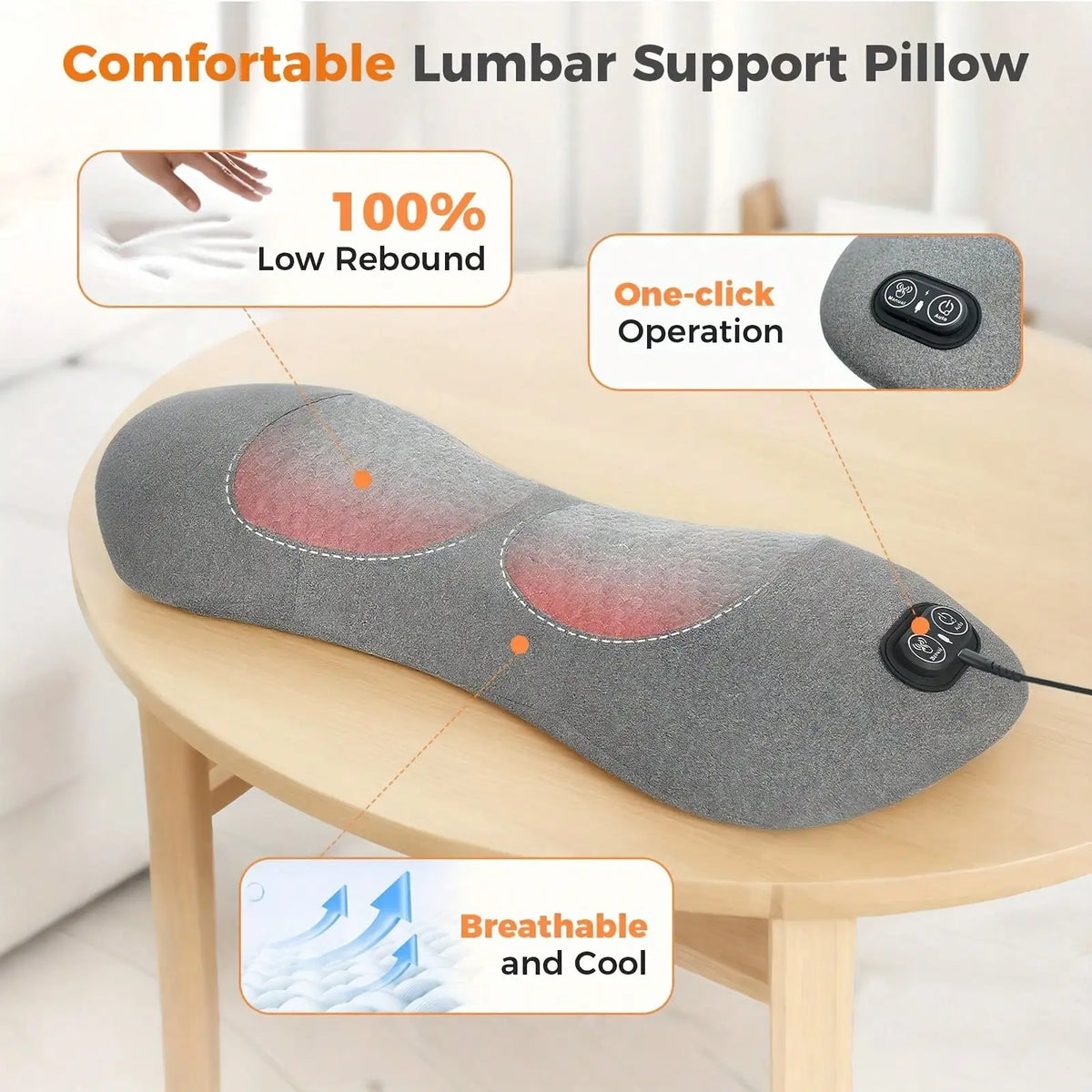 Heated Back Neck Massager With Vibration And Air Compression