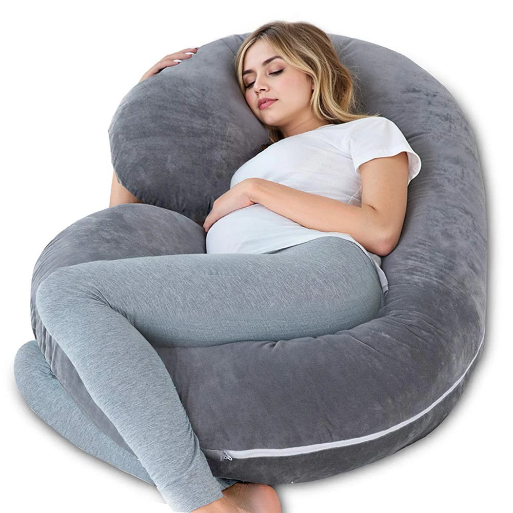 G Shaped Full Body Maternity Pillow With Memory Foam Support