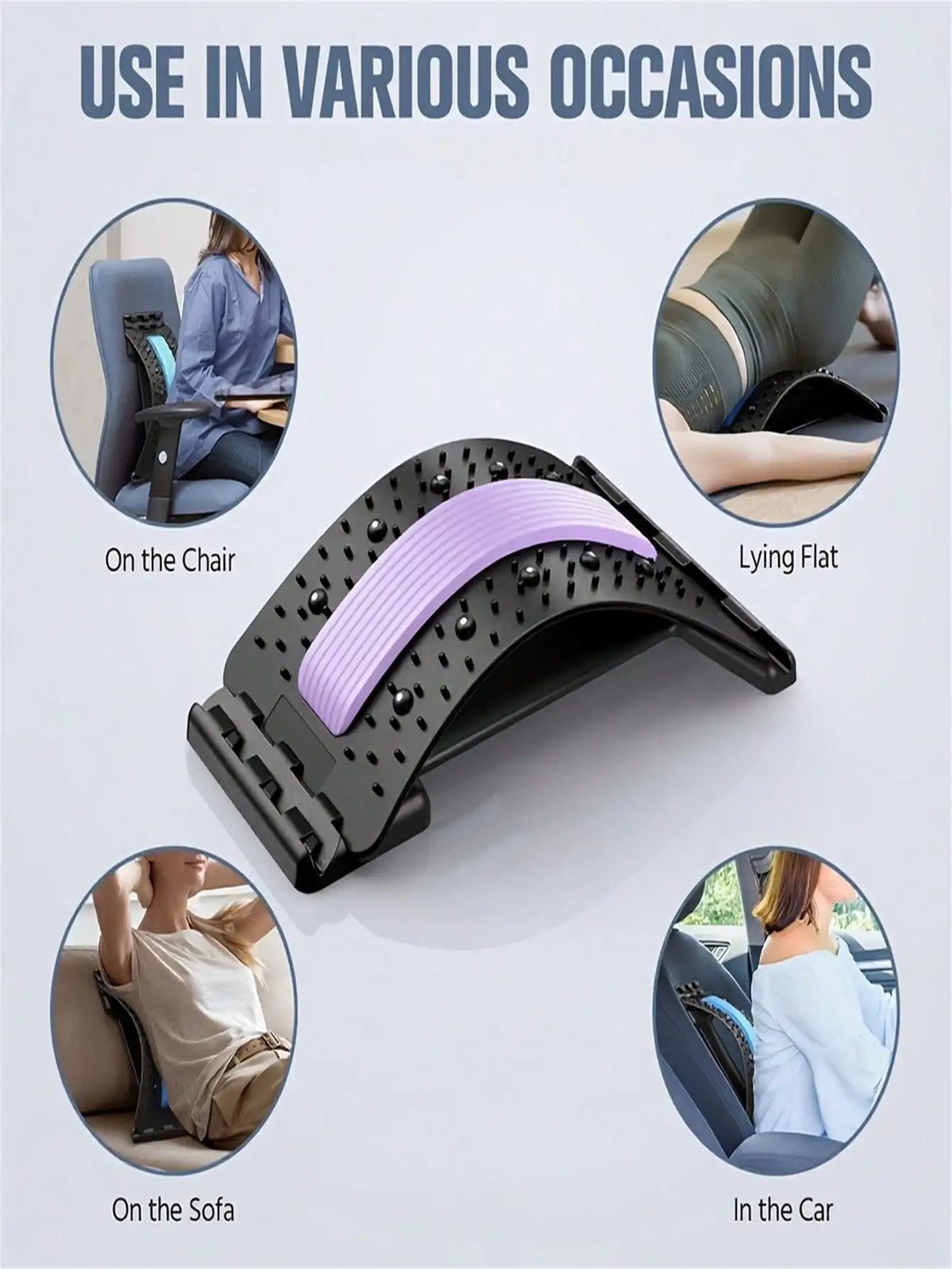Adjustable Cervical And Waist Back Stretcher Ergonomic Design