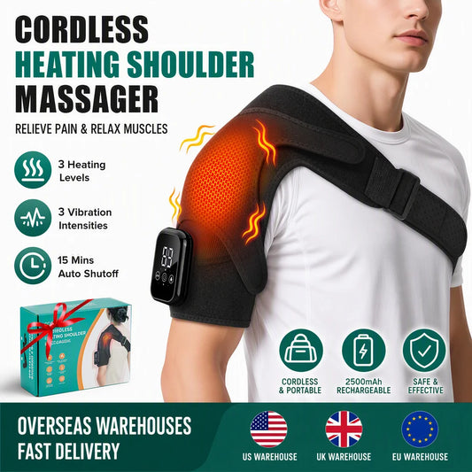 Pastsky Rechargeable Heated Shoulder Massager With Three Heat Settings