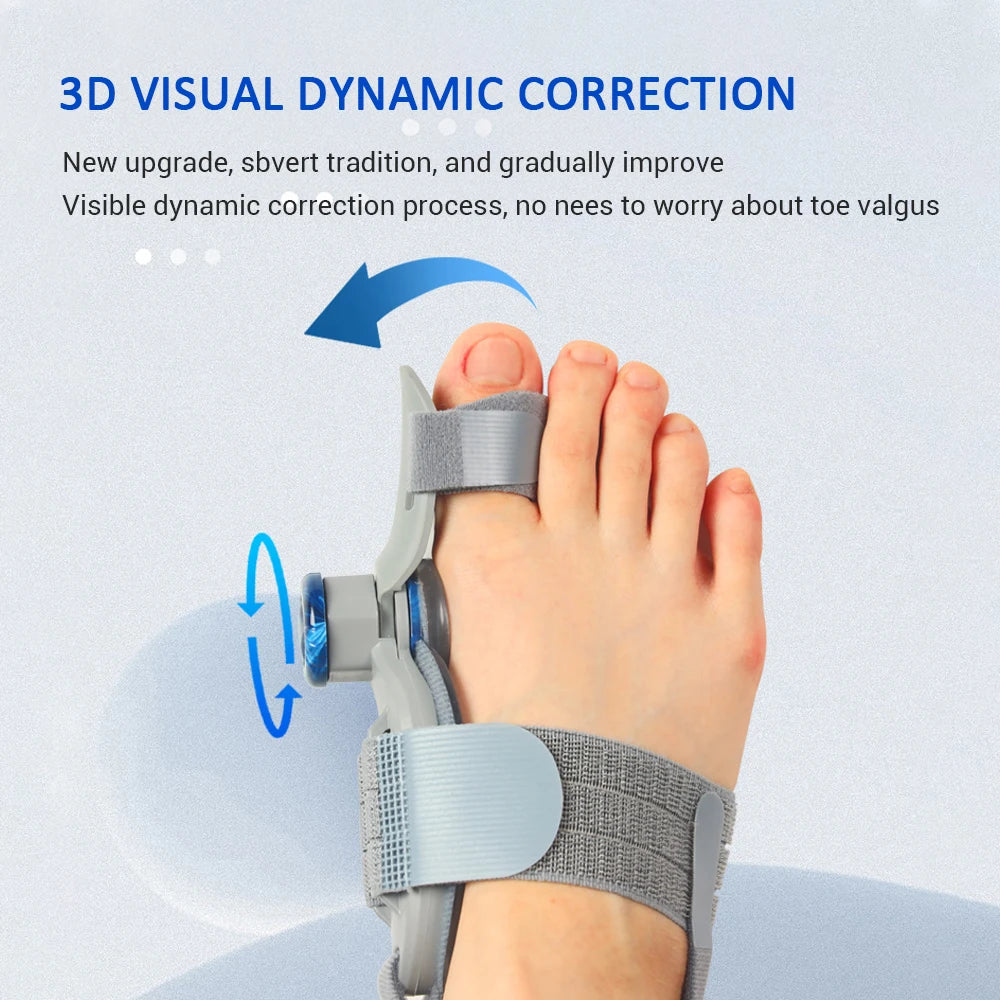 Pastsky Adjustable Silicone Toe Belt For Bunion Hallux Valgus Support