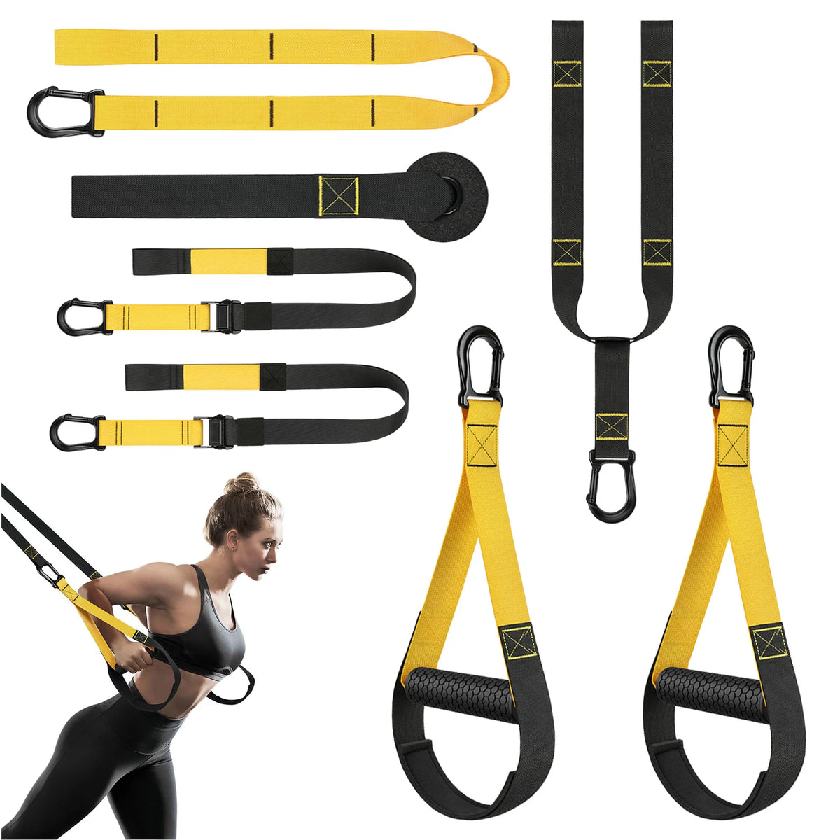 YFaz Suspension Resistance Training Kit With Adjustable Door Straps