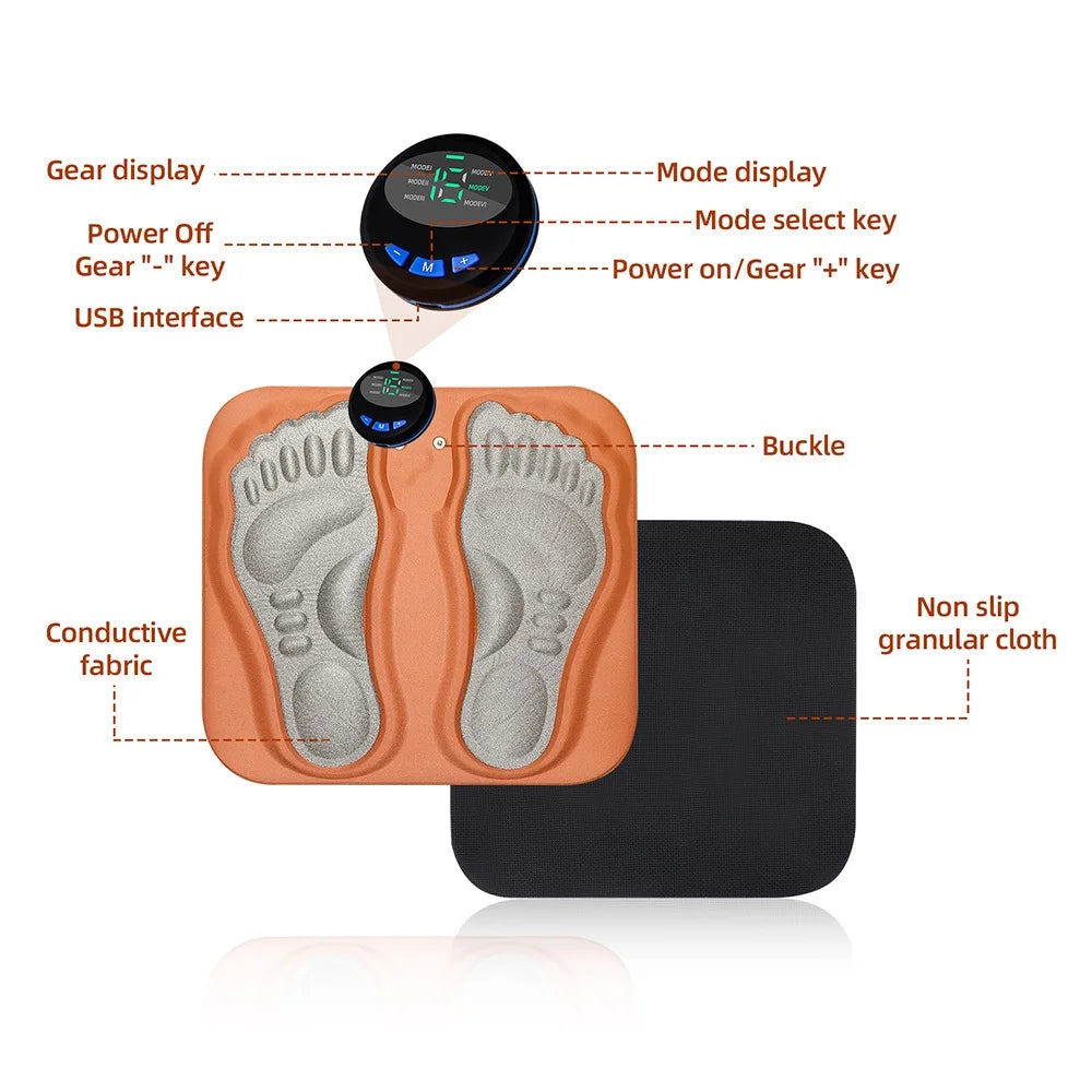 Iebilif EMS Foot Massager Mat With 15 Intensity Levels