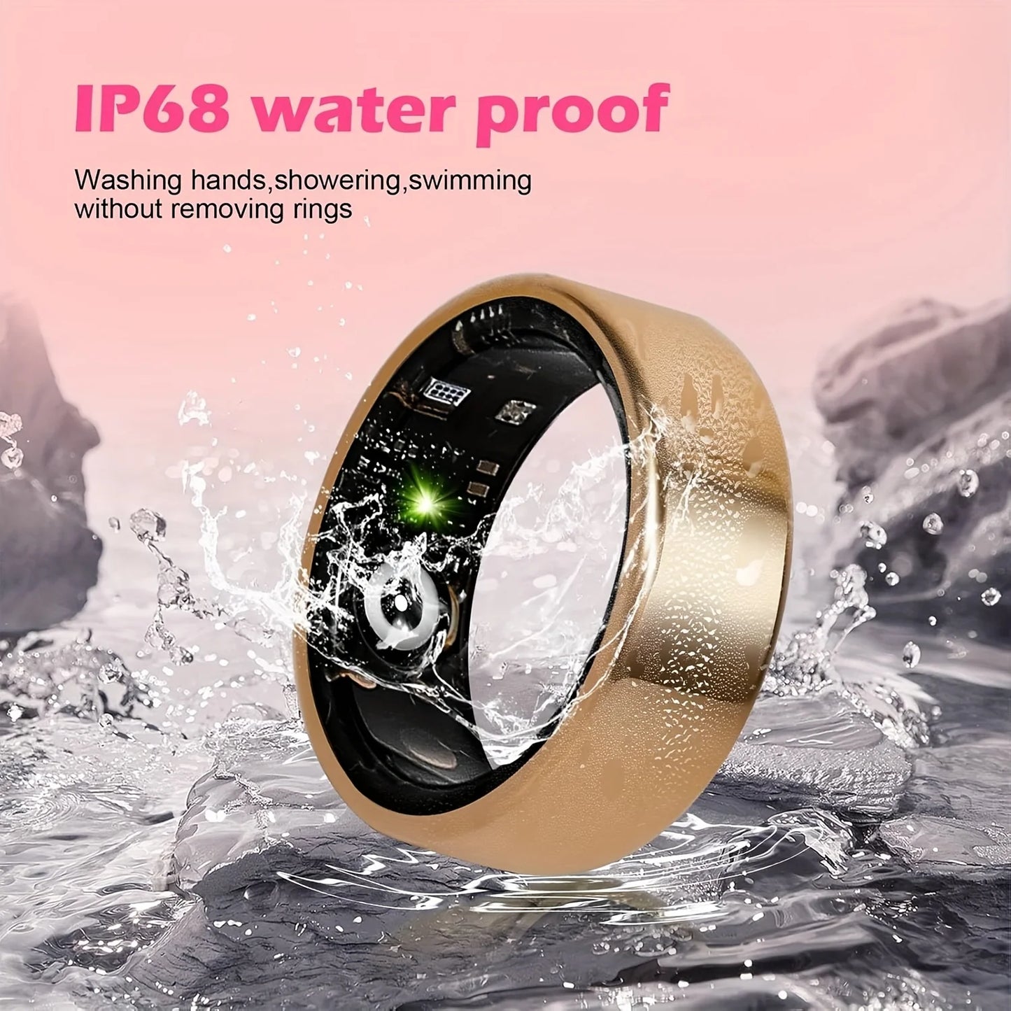 Odelettevcy Smart Ring Fitness Tracker With Health And Sleep Monitoring