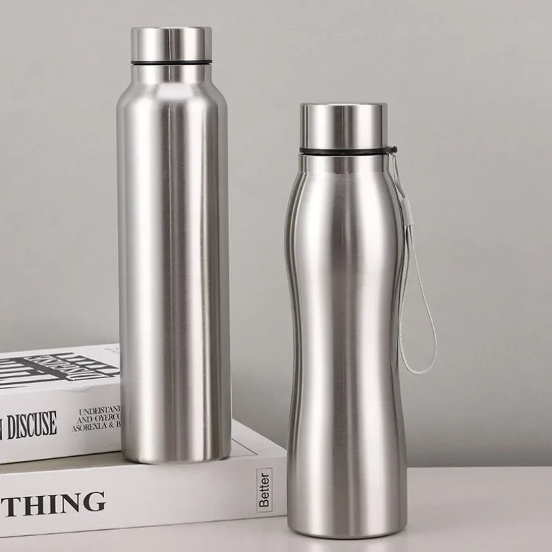 Stainless Steel Sport Water Bottle Rugged Flask For Camping