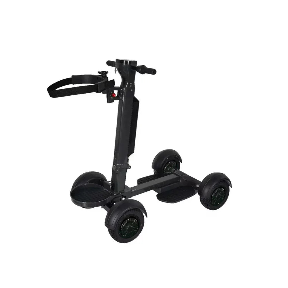 AESWGOF Foldable Four Wheel Electric Motorized Golf Cart