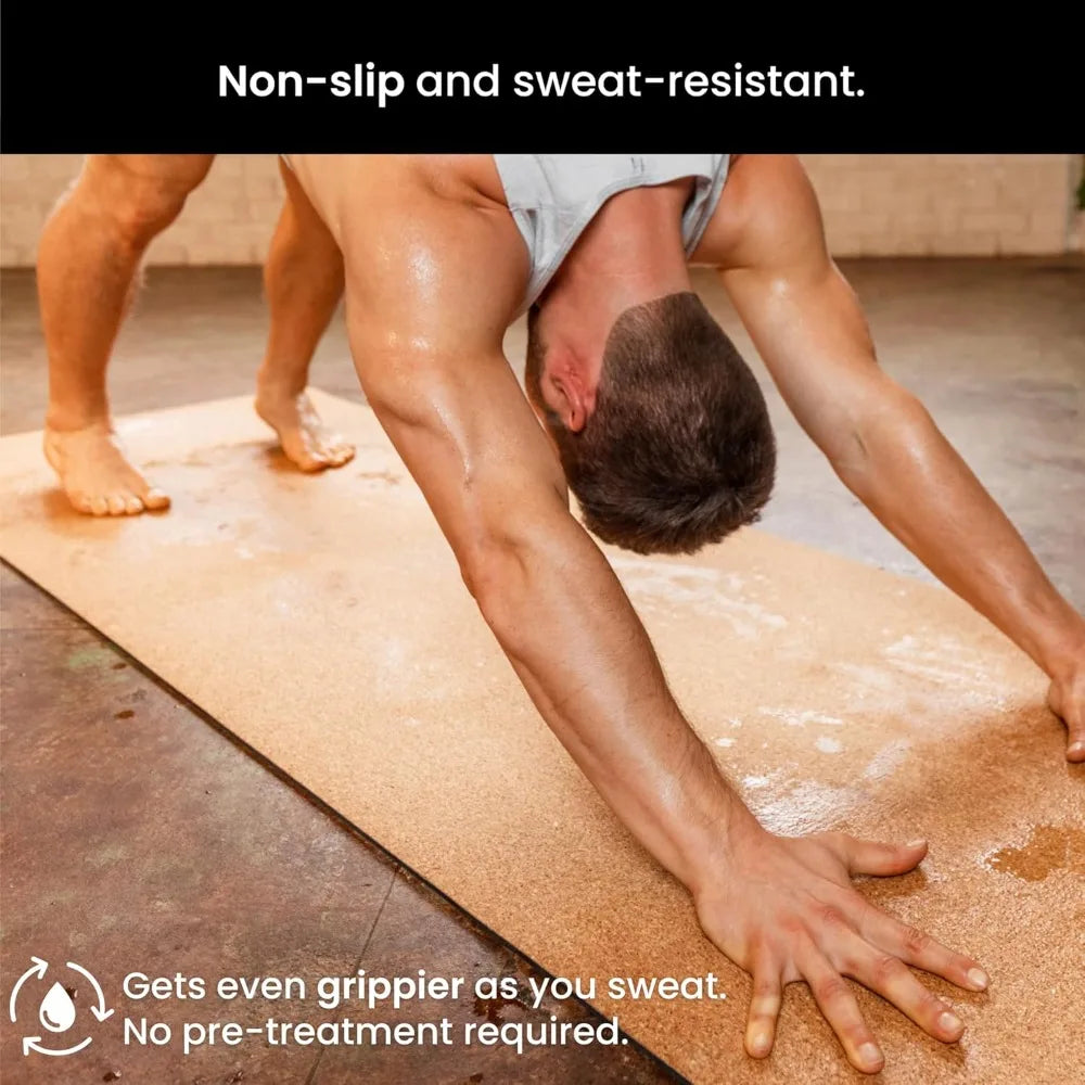 Body By Yoga Cork Yoga Mat Extra Thick NonSlipGripPro