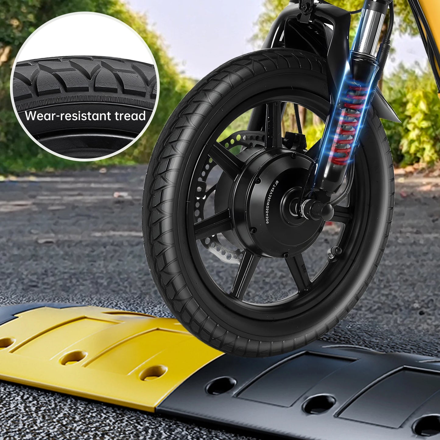 Peak 500W Brushless Folding Electric Trike With 480Wh Removable Battery