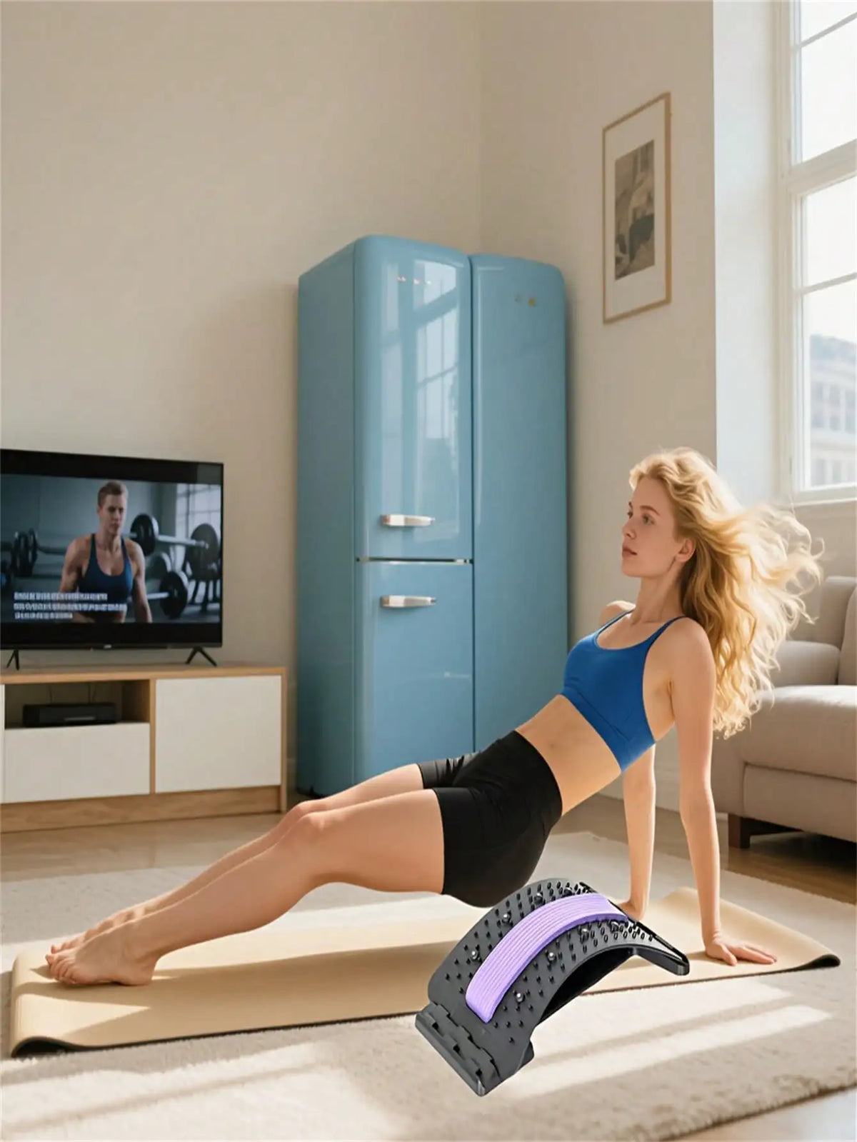 Adjustable Cervical And Waist Back Stretcher Ergonomic Design
