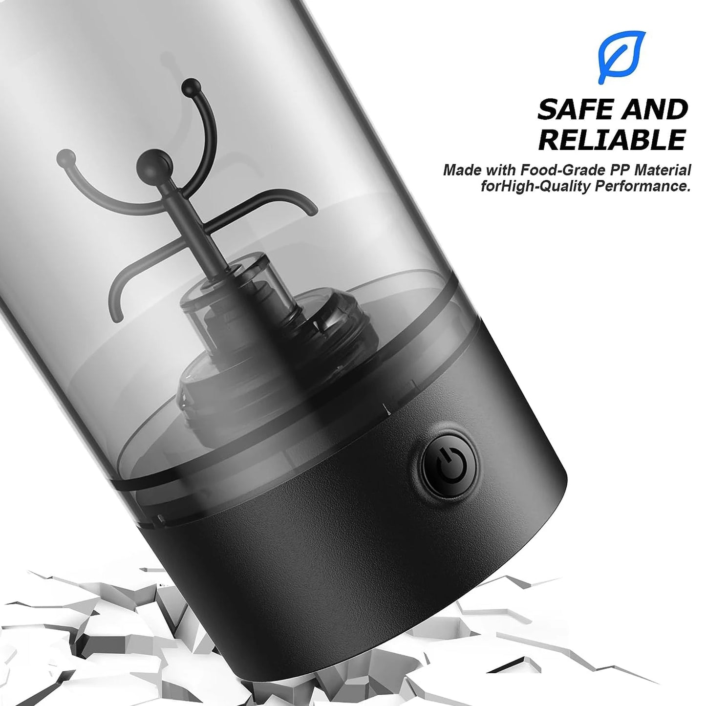 Electric Protein Shaker Bottle for Smooth Blending On The Go