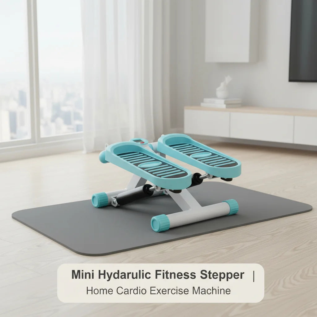 Adjustable Resistance Hydraulic Mini Stepper With LED Display For Exercise