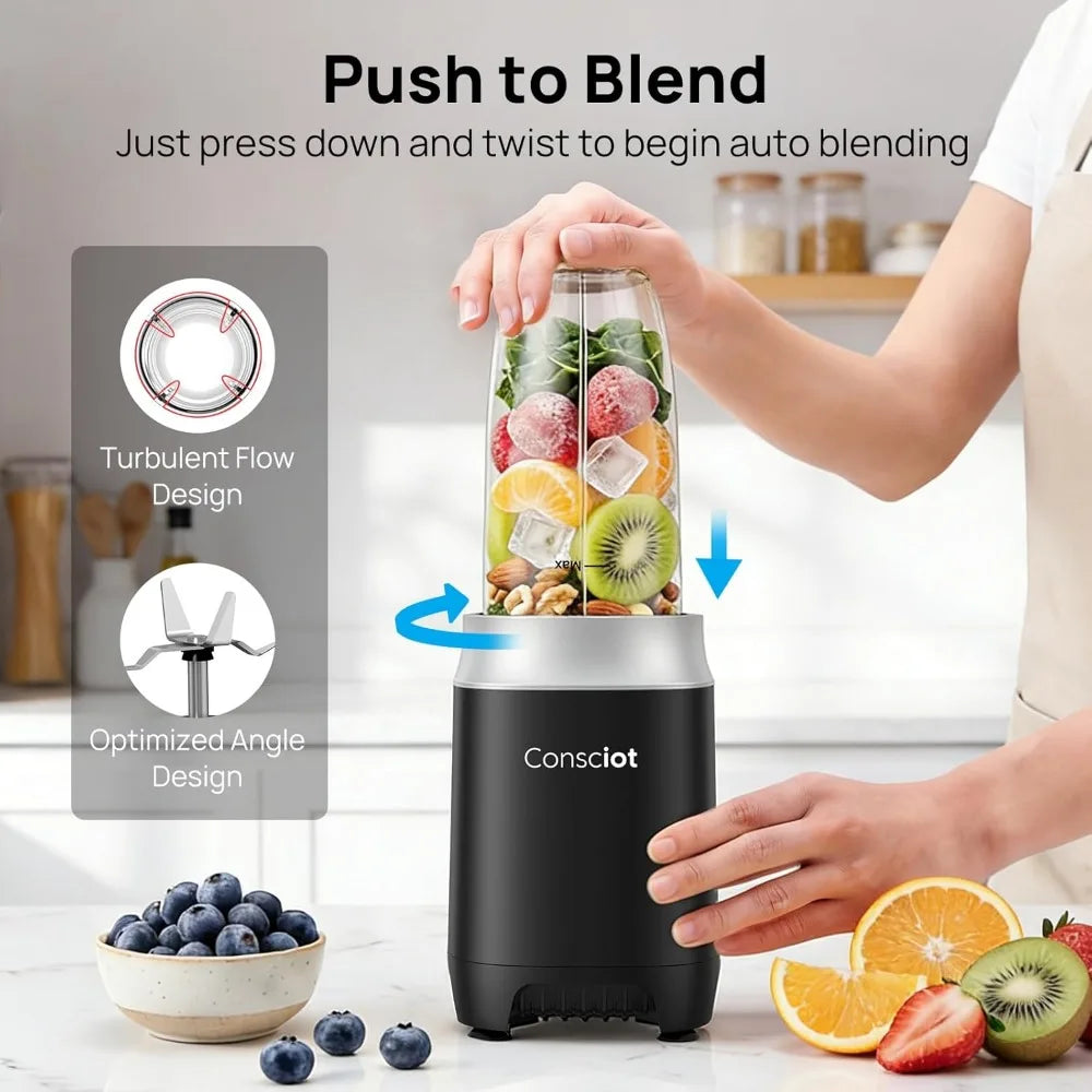 11 Piece Personal Blender With Bpa Free Cups For Smoothies