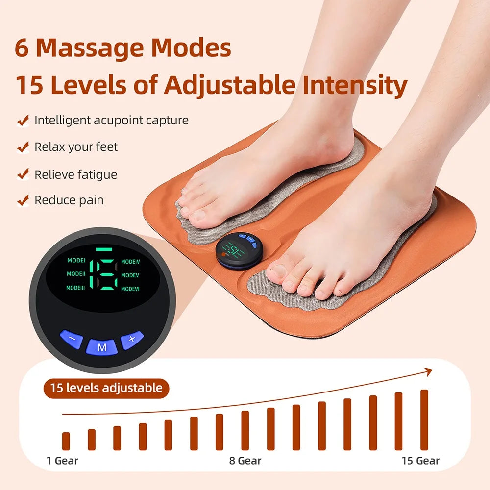 Iebilif EMS Foot Massager Mat With 15 Intensity Levels