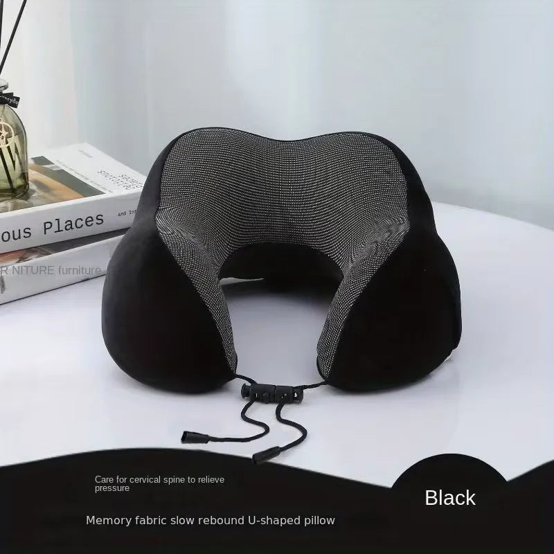 Travel Memory Foam U Shaped Neck Pillow For Cars And Planes