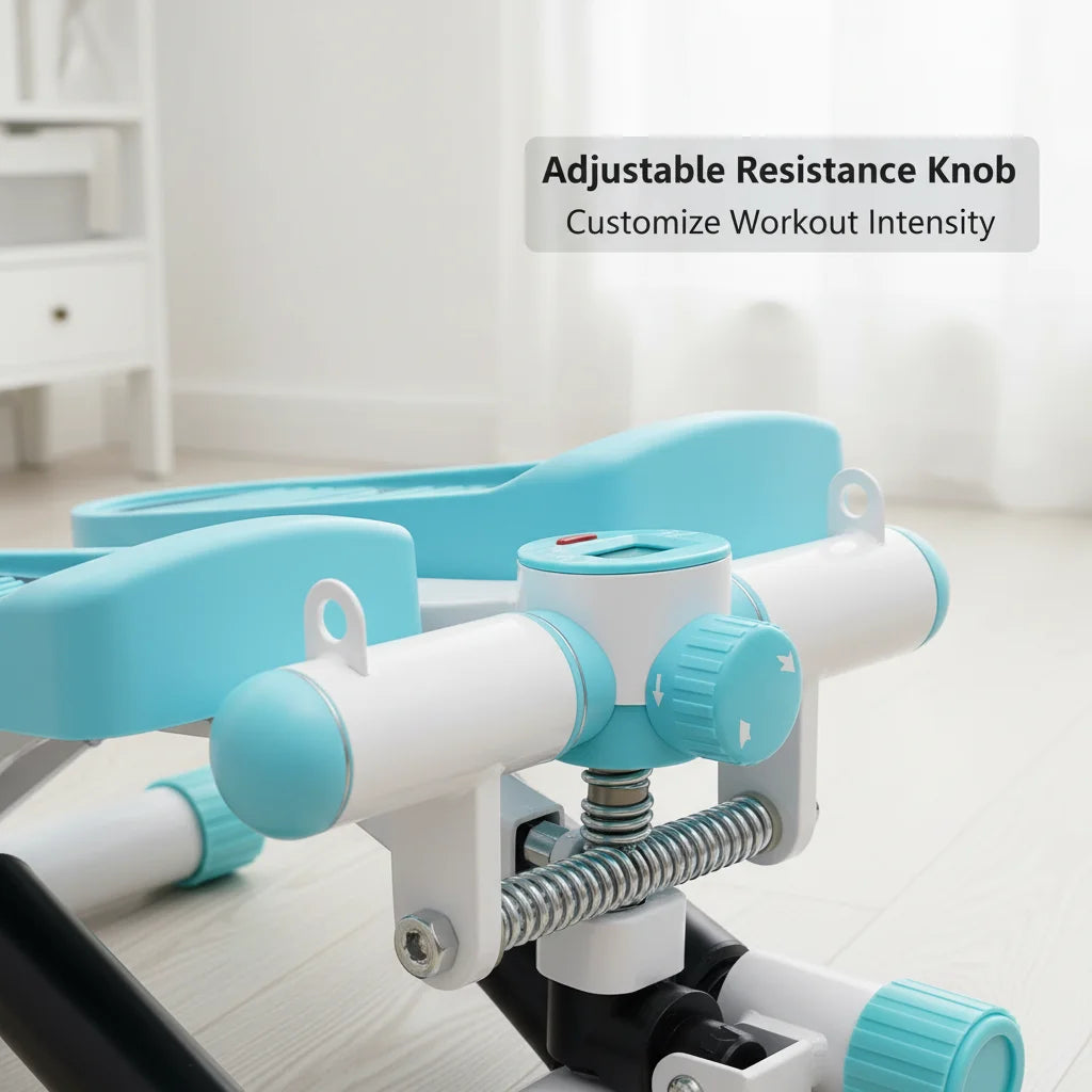 Adjustable Resistance Hydraulic Mini Stepper With LED Display For Exercise
