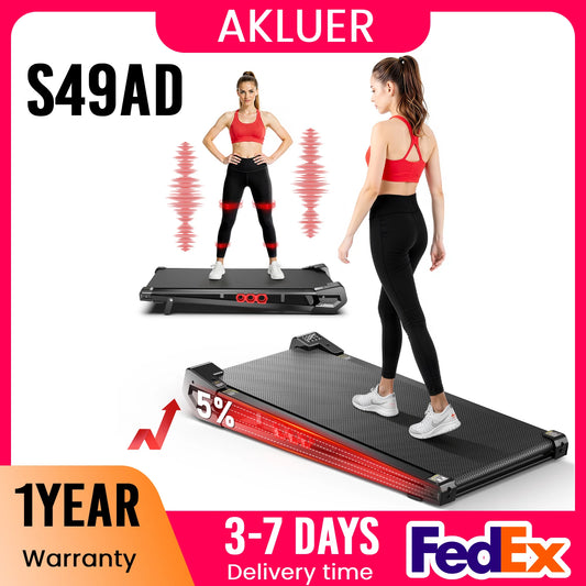 Akluer Vibration Walking Pad With Brushless Motor And Remote Control